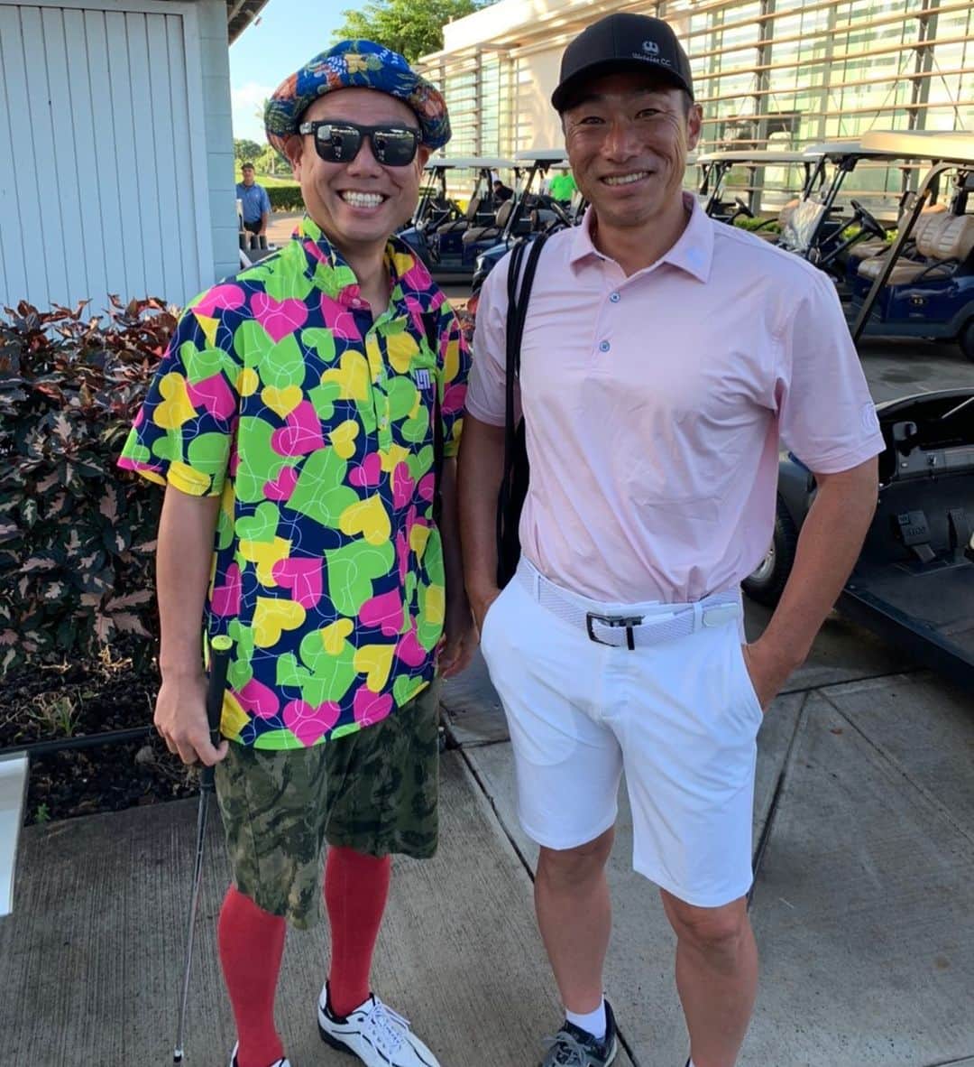 相川亮二のインスタグラム：「朝井氏の素晴らしい感性！  #ゴルフ」