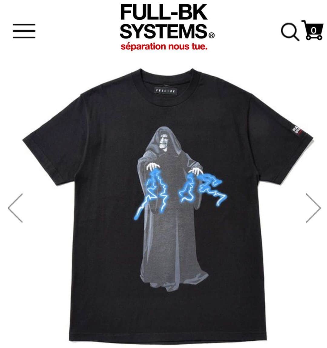 DJ DARUMAのインスタグラム：「スターウォーズTシャツは数あれど #DarthSidious のOfficial Teeって なかなか無くないですか？鬼オススメ！発売中👉🏻@fullbk」