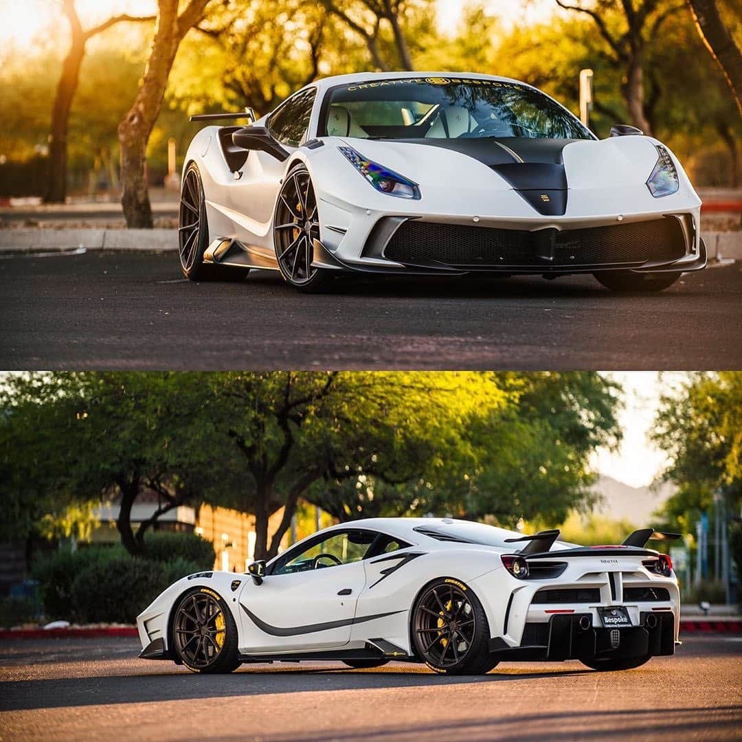 CarsWithoutLimitsさんのインスタグラム写真 - (CarsWithoutLimitsInstagram)「Mansory 488 FXX Siracusa Aero Kit built by @creativebespoke and it’s also for sale too. Check out their inventory to see more of it  #carswithoutlimits #cbclub #creativebespoke #mansory #488」12月14日 12時54分 - carswithoutlimits