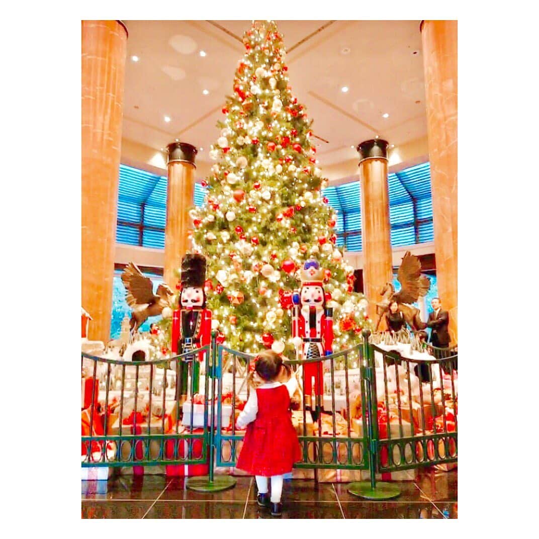 村山絢香さんのインスタグラム写真 - (村山絢香Instagram)「✻ ✻ ✻ ✻ Christmas is just around the corner✨☺️💕🎄🎅 ✻ ✻ ✻ ✻ ✼ ✼ ・ ・  #12月  #December #1歳 #1歳女の子 👧🌸 #大きなツリーにニコニコ ✨💕 #0歳だった去年とは違い1歳の今年はツリーに興味津々 ✨😊🎀 #Christmas 🎅💕 #Tree #🎄 #楽しそうな姿がママの幸せ ☺️🌸 #クリスマスツリー ✨ #ツリーより兵隊のおもちゃに大興奮 😊💓 #X'mas ☺️❤️ #ママも思いきり楽しむ 😊💕 #毎日ママと走り回る #天真爛漫 #お転婆娘 🐒💓 #ママライフ #enjoy  #気まぐれ日記 ♡ #育児日記  #家族 #Family #育児 #子育て #mama  #パパ #女の子ママ 👶💓」12月15日 1時30分 - ayaka_murayama
