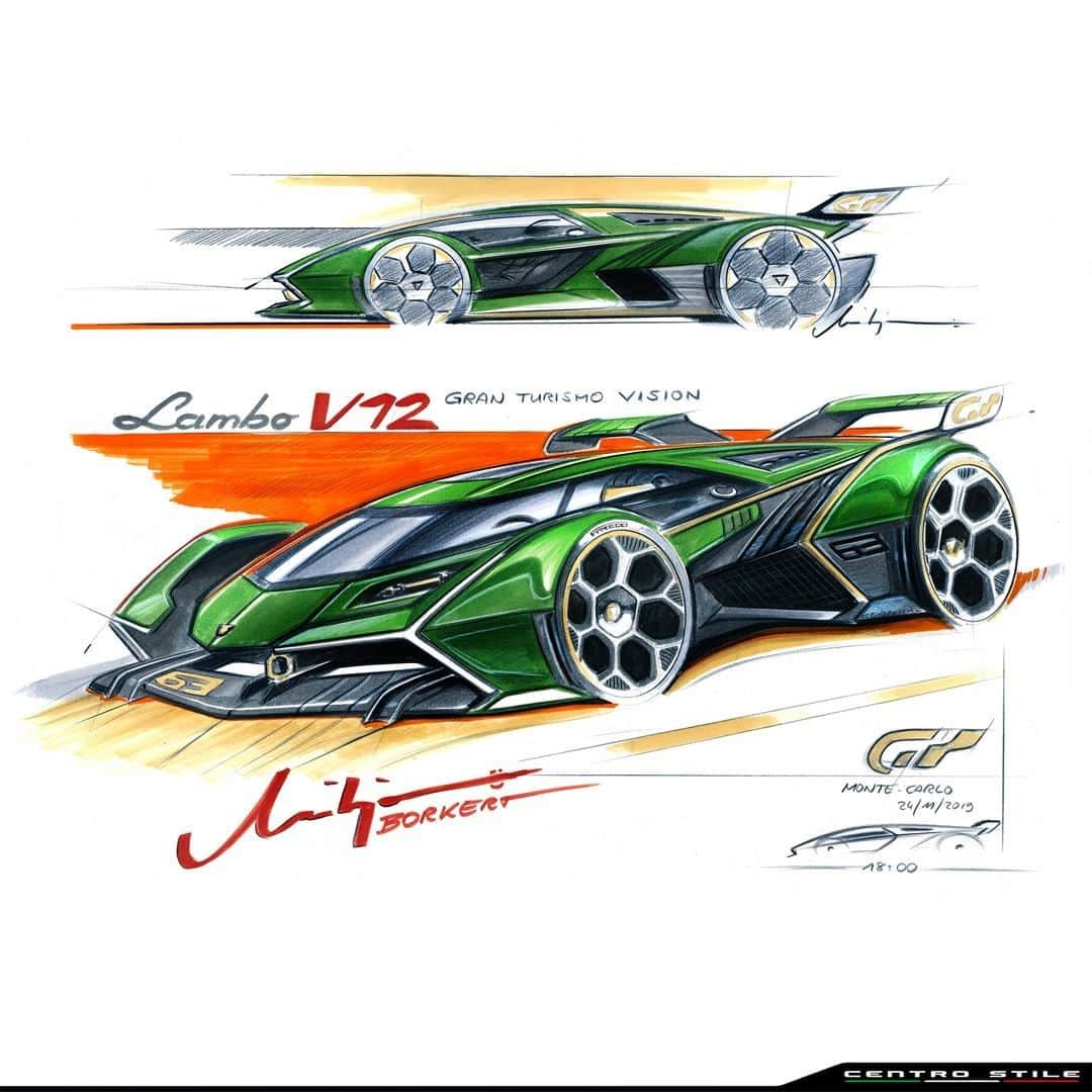 ランボルギーニさんのインスタグラム写真 - (ランボルギーニInstagram)「A sketch so realistic that you can almost hear the head-turning roar of a Lamborghini.  The Lambo V12 Vision Gran Turismo, sketched by Centro Stile Lamborghini, presents our virtual vision in the form of a real model. Its sophisticated aero dynamism is proof of our futuristic aspirations.  #Lamborghini #VisionGranTurismo #LamborghiniESports #CentroStileLamborghini」12月15日 2時00分 - lamborghini