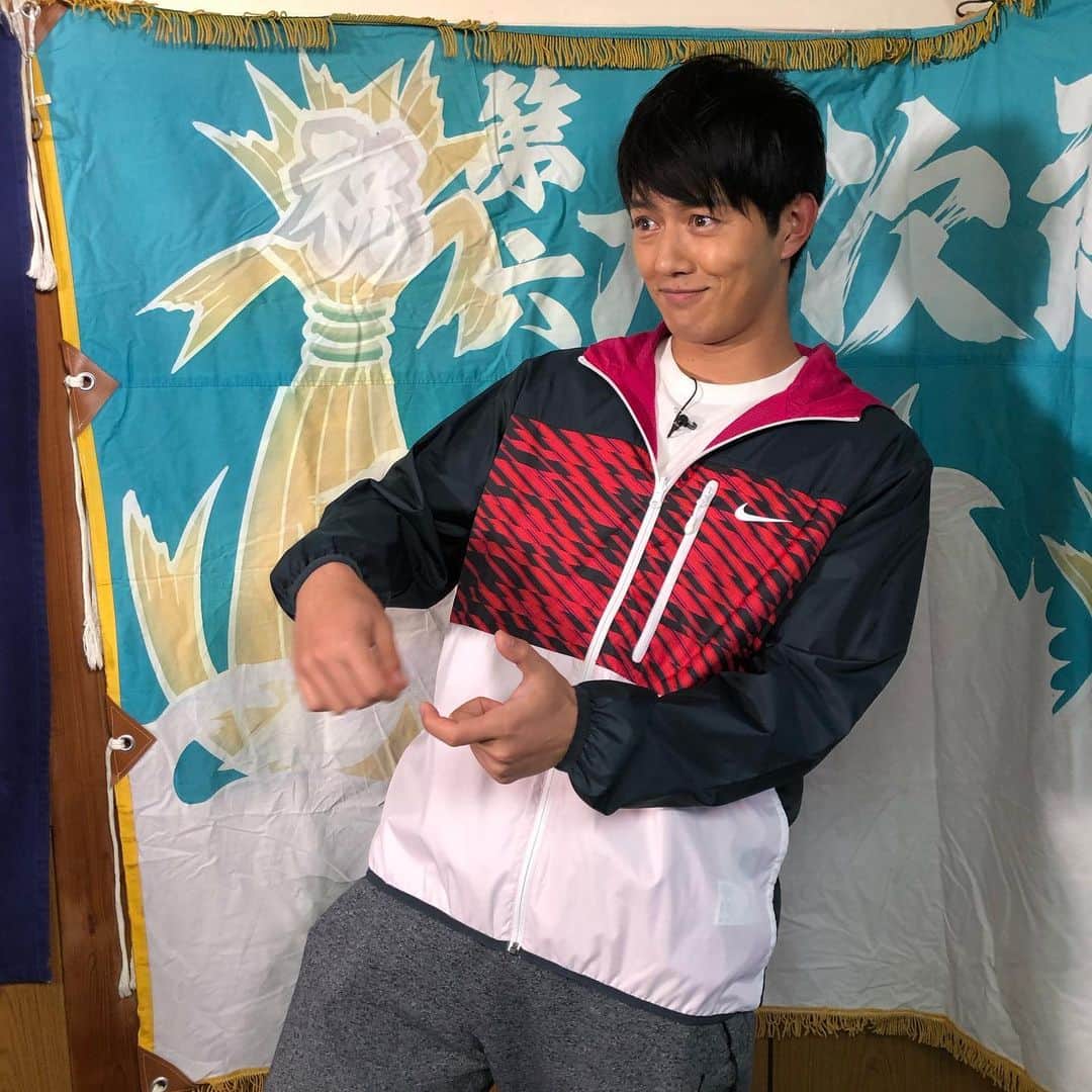 のインスタグラム：「見てますか〜🎣 #工藤阿須加 #ニッポンノワール #青空レストラン」