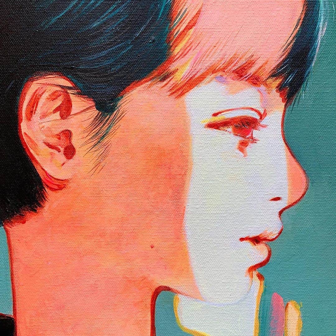門小雷さんのインスタグラム写真 - (門小雷Instagram)「Acrylic on canvas. 12”x12”」12月14日 18時44分 - littlethunder