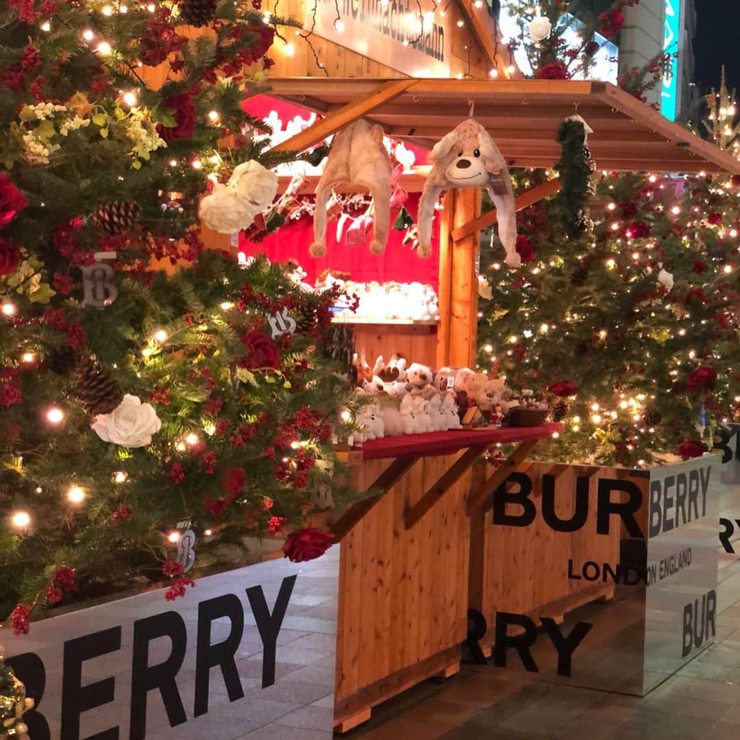 石橋あこさんのインスタグラム写真 - (石橋あこInstagram)「バーバリーのツリー可愛すぎた🎄❤️ * #バーバリー#Burberry #クリスマス#クリスマスツリー#クリスマスマーケット」12月14日 21時33分 - acococo120