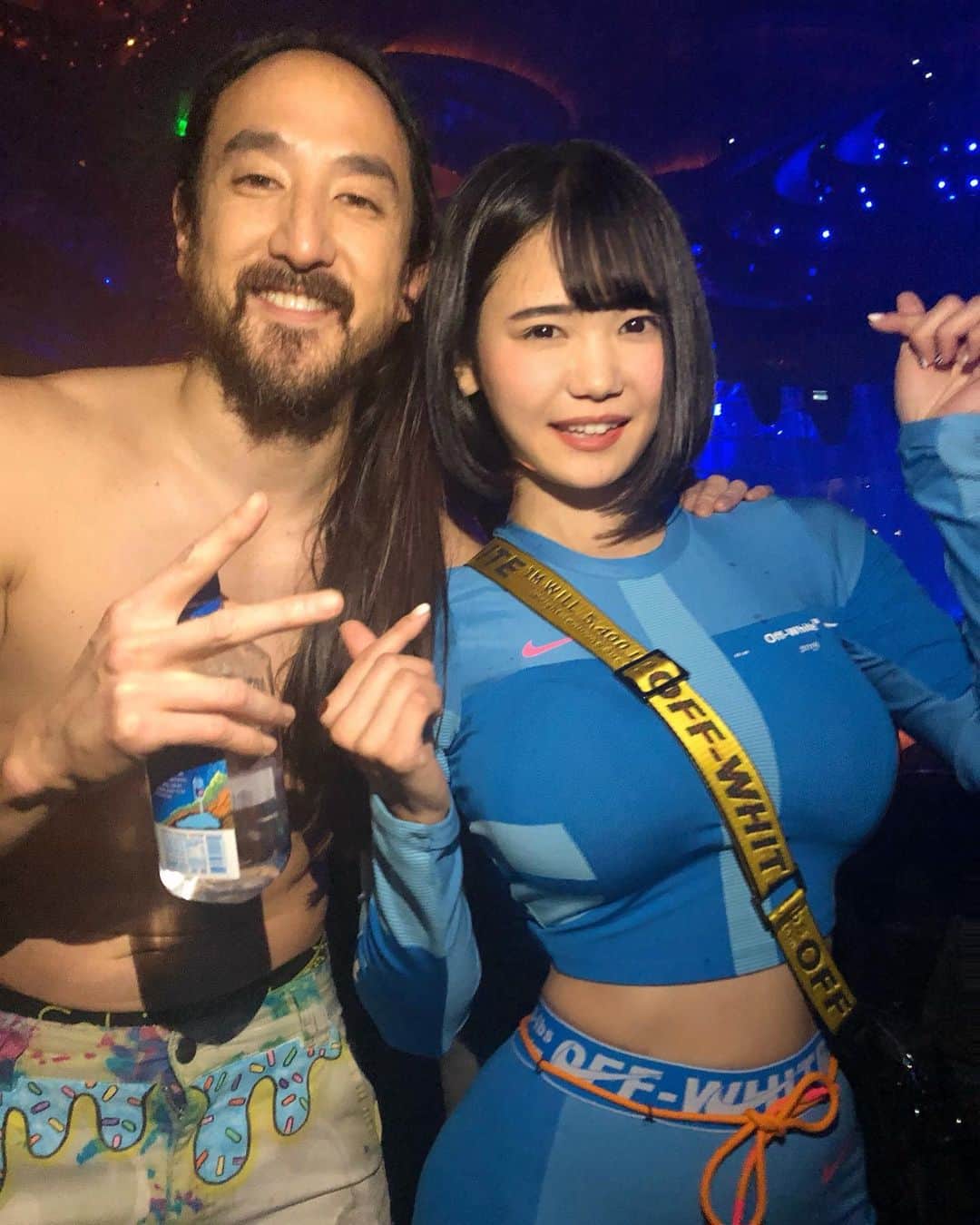 のインスタグラム：「Japanese Lover 🇯🇵 & Big brother 🥰💕 @steveaoki」