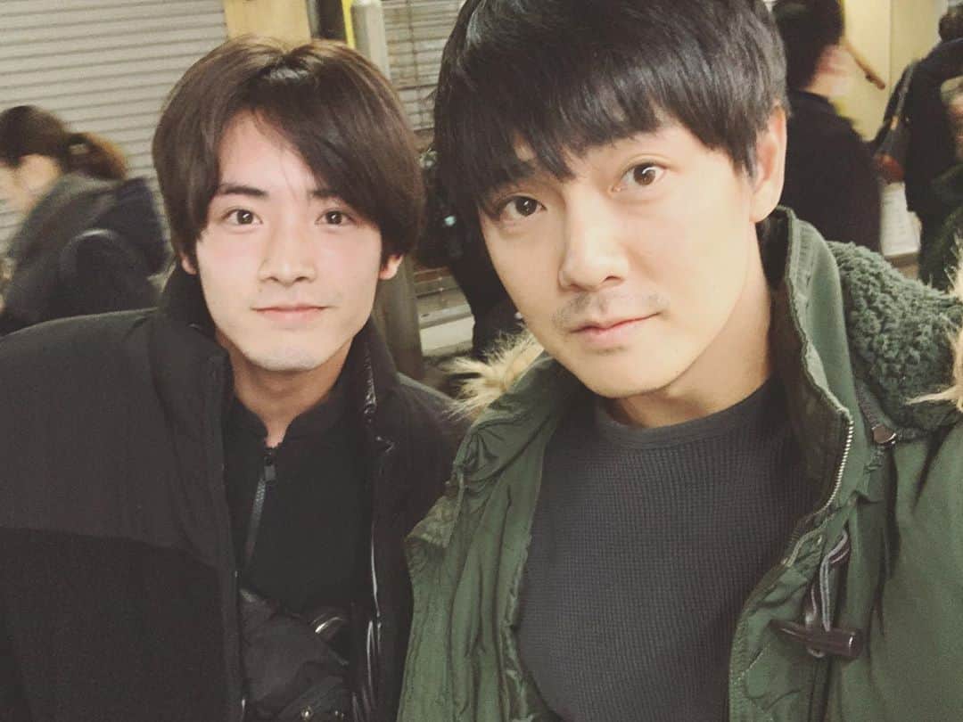 長田成哉のインスタグラム：「いつも会おうと約束してすれ違ってなかなか会えないけど。今日は会えたぜ。 えーじ。」