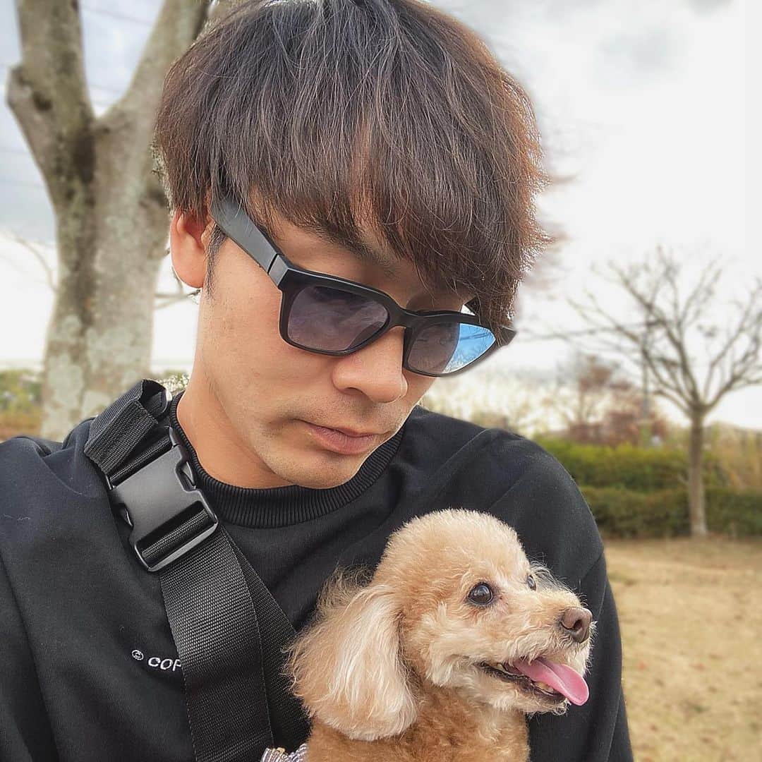 のインスタグラム：「ついでにもう一枚📸  #愛犬#散歩」