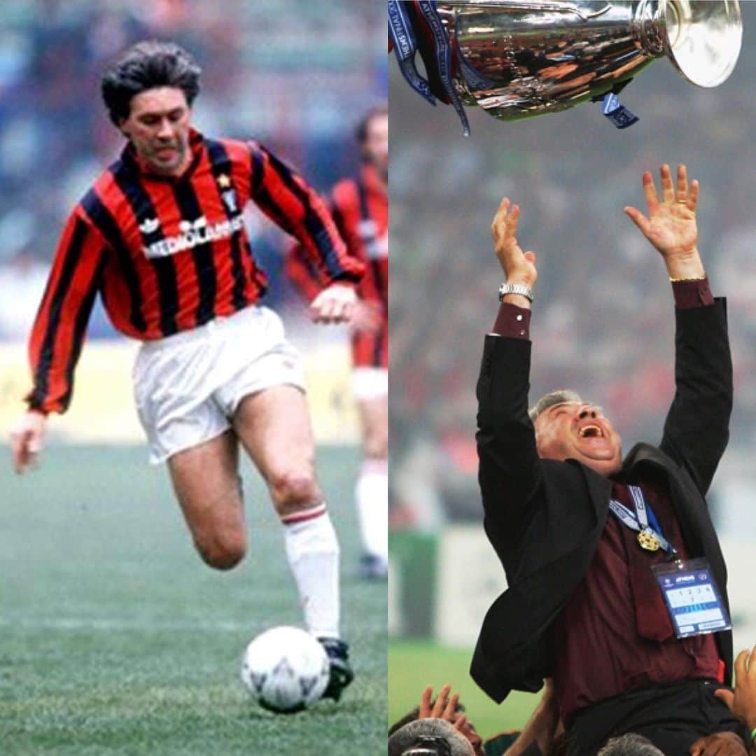 カルロ・アンチェロッティのインスタグラム：「Buon compleanno Milan!! Non sei più un ragazzino, ma i ricordi, i trionfi, la passione e l‘amore che tante persone provano per te, ti faranno essere per sempre giovane. #sempremilan」