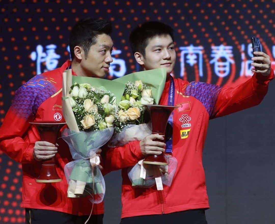 ITTF Worldさんのインスタグラム写真 - (ITTF WorldInstagram)「Simply too good! 💪💪 Xu Xin & Fan Zhendong are the #ITTFGrandFinals Men's Doubles Champions, beating Chinese Taipei's Liao Cheng-Ting & Lin Yun-Ju 3-1 in the final.」12月15日 15時13分 - wtt