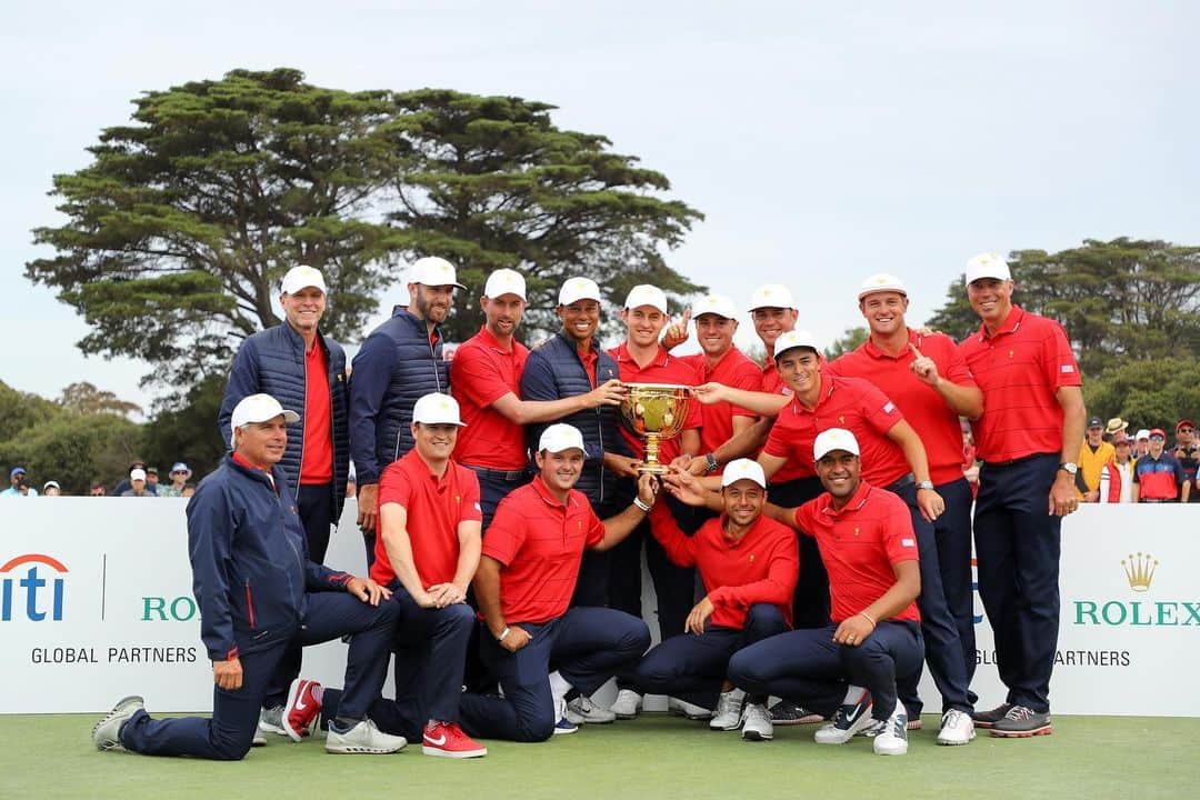 タイガー・ウッズのインスタグラム：「I couldn’t have had a better group of guys to be the Captain for. Each and every one of you are what made this week so special for me. I’m incredibly proud of you all and proud to be bringing home the Cup. Go U.S.A.!」