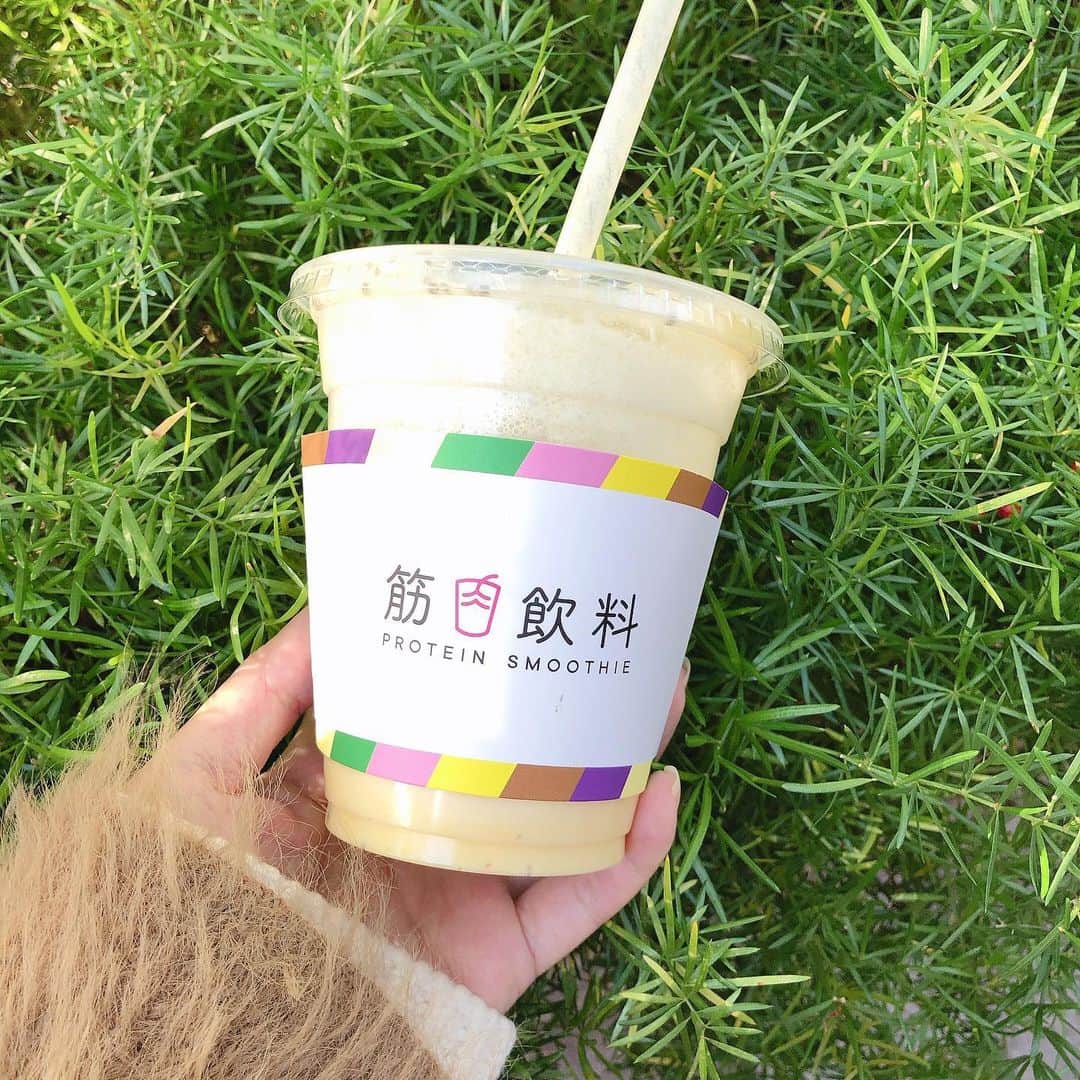 うえむらちかさんのインスタグラム写真 - (うえむらちかInstagram)「赤坂で見つけた﻿ ﻿ 📍筋肉飲料 @kinniku_inryou﻿ ﻿ 12月2日にオープンばかりのプロテインスムージー専門店なんですが、プロテインにハマり中のえりちゃんと一緒に飲みに行きました✨﻿ ﻿ 私が注文したのは…﻿ ﻿ 🌺トロピカル・モンスター﻿ ﻿ [材料] パイナップル, オレンジ, ココナッツミルク, チアシード, プロテイン﻿ [栄養] 427kcal, たんぱく質 16.8g, 脂質 33.1g, 炭水化物 23.8g﻿ ﻿ ココナッツミルクはミネラルやカリウム、ビタミンC、身体に脂肪として蓄積されにくい中鎖脂肪酸も豊富に含んでおり、むくみの予防や抗酸化作用も高く、アンチエイジング効果にも期待できます🙆‍♀️﻿ ﻿ ﻿ プロテインって飲みにくいイメージだったんですが、本当にプロテイン入ってますか？と思うくらい飲みやすくて美味しいスムージーでした❣️﻿ ﻿ やっぱりトレーニングにはご褒美もないと﻿ 続けられないですからねっ😉✨﻿ ﻿ ﻿ #プロテインスムージー #赤坂カフェ #筋肉飲料 #スムージー #プロテイン#pr #smoothie #コラボベース #トロピカルモンスター﻿ ﻿ 🏠港区赤坂3−13−17﻿ ⏰毎日10:30～18:30﻿ 📧kinnikuinryou@gmail.com﻿ 🖥https://kinniku-inryou.com」12月15日 15時55分 - uemurachika