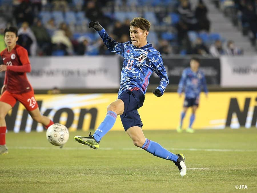 日本サッカー協会さんのインスタグラム写真 - (日本サッカー協会Instagram)「📸Match photos｜#SAMURAIBLUE 代表デビュー小川選手が3得点など香港に5-0で勝利 ・ ―――――――――――――――――― EAFF E-1サッカー選手権2019 決勝大会 📅12/14（土） 19:30KO 🇯🇵#SAMURAIBLUE 5-0 香港 ⚽#菅大輝 ⚽#田川享介 ⚽#小川航基 ×3 ・ >>NEXT MATCH 📆12/18 19:30KO 🆚韓国🇰🇷 📍Busan Asiad Main Stadium 📺フジテレビ 👉大会情報はJFA.jpへ ・ #daihyo #E1 #新しい景色を2022」12月15日 17時56分 - japanfootballassociation