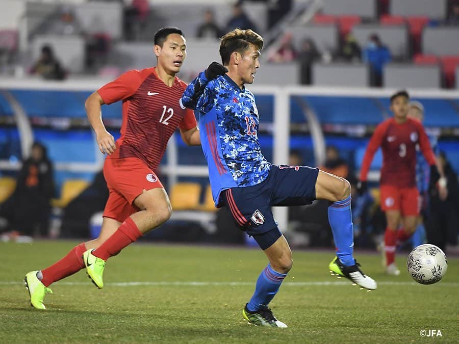 日本サッカー協会さんのインスタグラム写真 - (日本サッカー協会Instagram)「📸Match photos｜#SAMURAIBLUE 代表デビュー小川選手が3得点など香港に5-0で勝利 ・ ―――――――――――――――――― EAFF E-1サッカー選手権2019 決勝大会 📅12/14（土） 19:30KO 🇯🇵#SAMURAIBLUE 5-0 香港 ⚽#菅大輝 ⚽#田川享介 ⚽#小川航基 ×3 ・ >>NEXT MATCH 📆12/18 19:30KO 🆚韓国🇰🇷 📍Busan Asiad Main Stadium 📺フジテレビ 👉大会情報はJFA.jpへ ・ #daihyo #E1 #新しい景色を2022」12月15日 17時56分 - japanfootballassociation