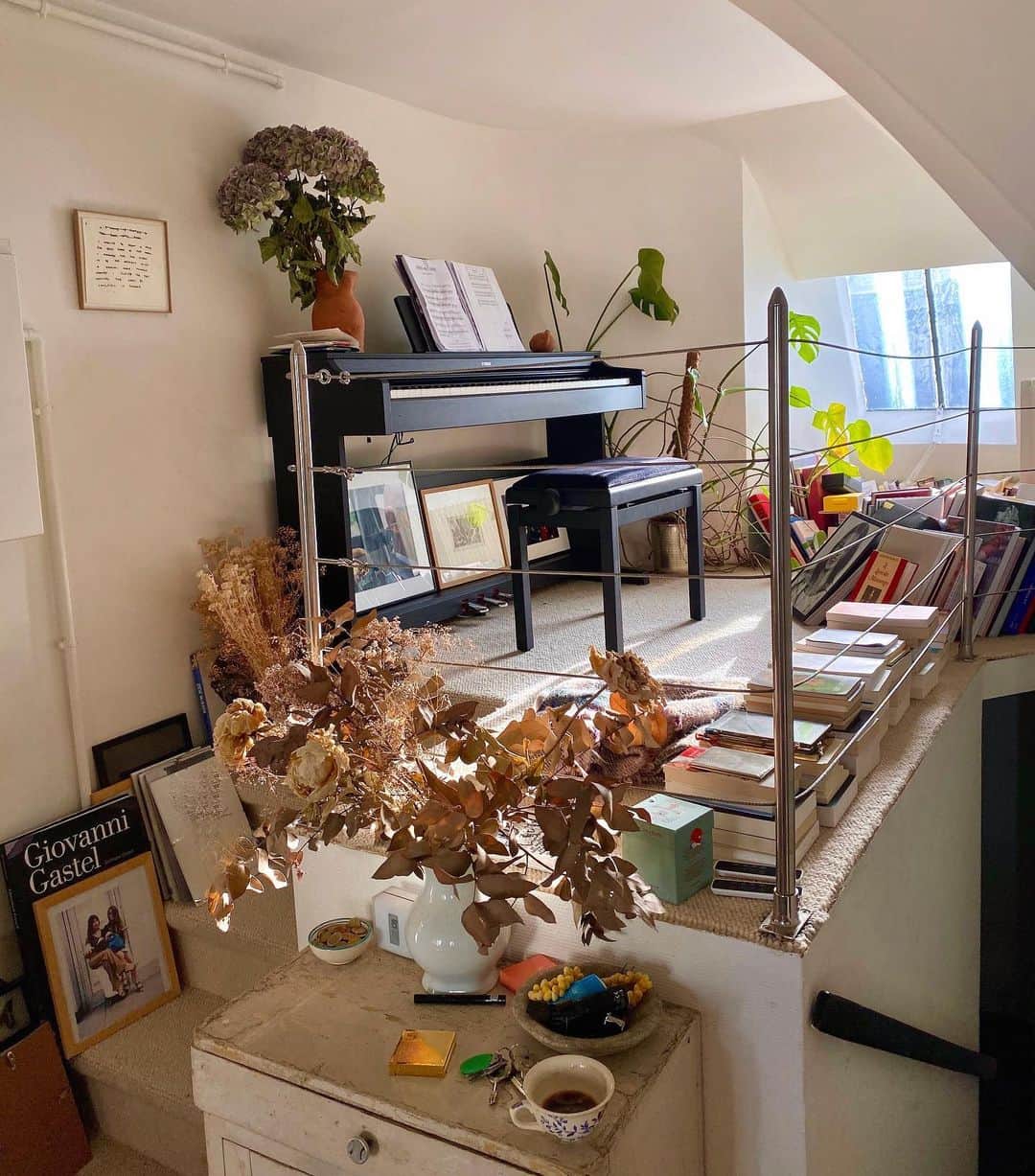 Jeanneのインスタグラム：「Morning lights ✨📚🎼🍁」