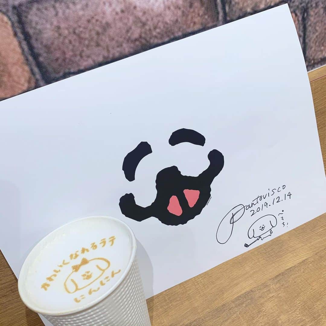 筒井萌子のインスタグラム：「* EJアニメシアター新宿5階で開催中のコラボカフェ 『カフェ・ド・ぺろち with ぼくらの7日間戦争』も行ったよ♪ 可愛いメニューが沢山！私はにんにんラテ🐶💕 りえちゃんはサイコパスオ←私も好き。 居心地良すぎて気づいたら２時間くらい長居してた🌼 内装が可愛くて癒されまくりの１日でした◡̈⋆ ・ #筒井萌子 #女優 #actress #モデル #model #岡山  #shooting #instagood #instalike #converse #撮影 #followme #instalike #ゴルフ #ゴルフ女子 #ゴルフコーデ #골프 #좋아요반사 #좋아요그램 #좋아요환영 #데일리그램 #패션 #오오티디 #카페 #ぺろち #パントビスコ さん #ぼくらの7日間戦争」
