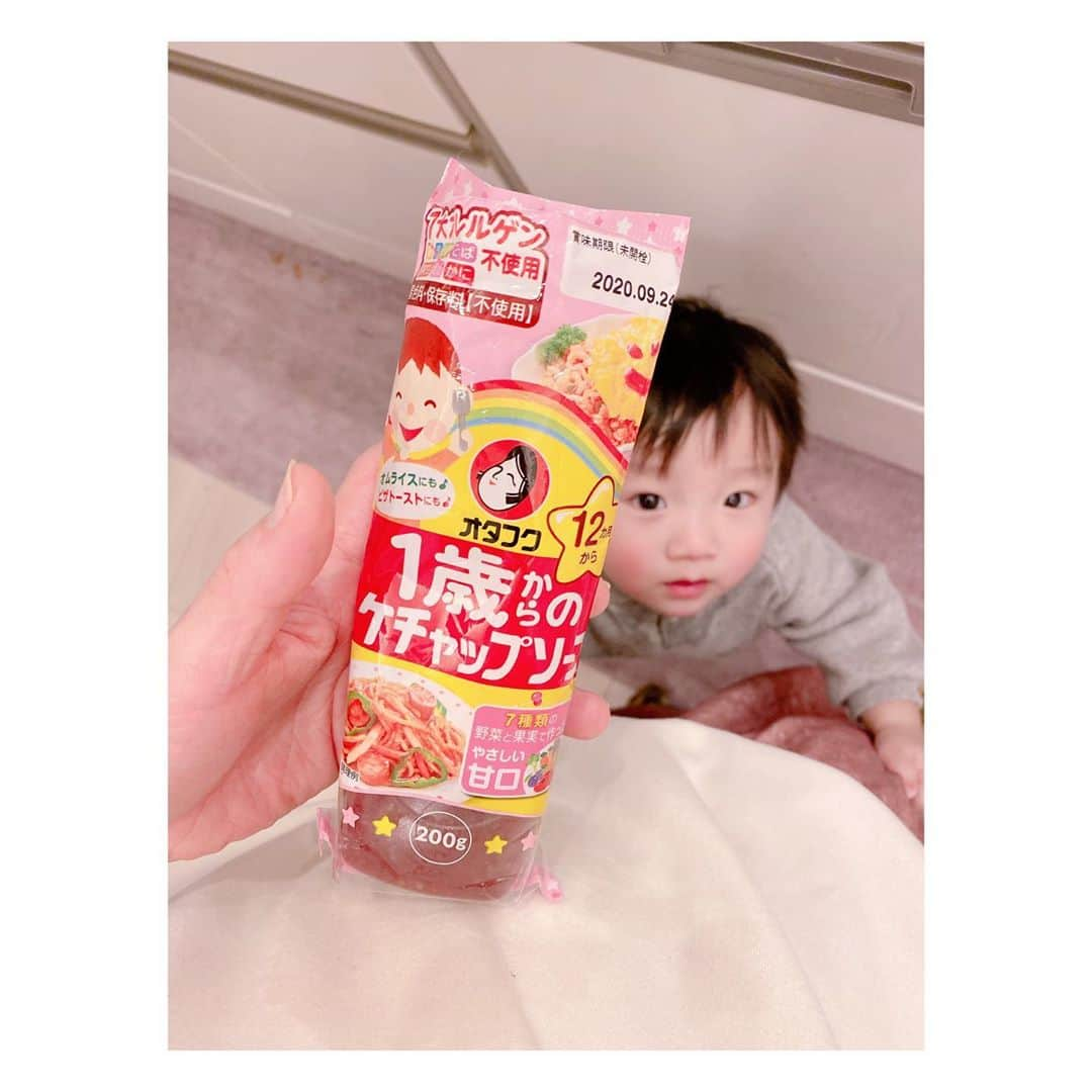 辻希美さんのインスタグラム写真 - (辻希美Instagram)「一歳からのケチャップで初オムライス😁💕💕👍" #幸空 #1歳 #初オムライス #野菜たっぷり #酸味に少しビックリしてた #でもモリモリ #ご馳走様でした #😉💕」12月15日 23時28分 - tsujinozomi_official