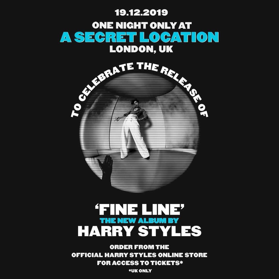 ハリー・スタイルズさんのインスタグラム写真 - (ハリー・スタイルズInstagram)「LIVE IN LONDON. DEC 19.  Link in Bio for details on ticket access.」12月16日 1時50分 - harrystyles
