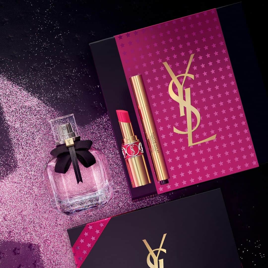 Yves Saint Laurent Beautyさんのインスタグラム写真 - (Yves Saint Laurent BeautyInstagram)「Here’s a tip: Buy yourself a gift set - opt for gift wrapping. Have it delivered to yourself. Act surprised!  MON PARIS EAU DE PARFUM TOUCHE ECLAT in N°1 LUMINOUS RADIANCE ROUGE VOLUPTE SHINE N°49 ROSE SAINT GERMAIN #yslbeauty #monparis #toucheeclat #illuminator」12月16日 2時59分 - yslbeauty