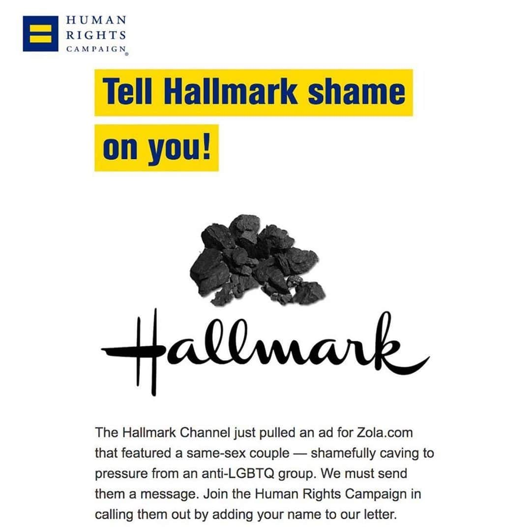 ジョン・バロウマンさんのインスタグラム写真 - (ジョン・バロウマンInstagram)「#Repost @humanrightscampaign ・・・ By backing down on visibility and representation, Hallmark has failed our community and all of their customers. Add your name and join the more than 50,000 people who have sent them a message at hrc.im/Hallmark. . . . #LGBTQ #LGBT #Equality #Visibility #Hallmark #HallmarkChannel #Zola #MarriageEquality #LoveIsLove #🌈」12月16日 3時47分 - johnscotbarrowman