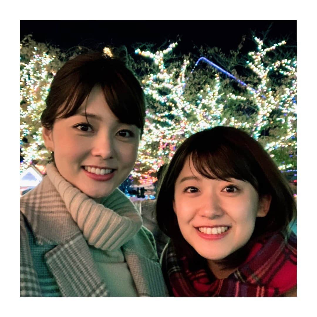 佐藤梨那さんのインスタグラム写真 - (佐藤梨那Instagram)「もうすぐクリスマス🎄 週末はイルミネーションを見にいく人が 多いですよね ✨✨ ♪  少し前に尾崎さんと イルミネーションのロケへ☺️💛 エモい写真が撮れました✨🎄 ．  尾崎さんと#よみうりランド で ジェットコースターに乗ったり 滑り台で転がったり 楽しいロケでした☺️❤️ ♪  #尾崎里紗 先輩  #4枚目は尾崎さんが #私の盛れた写真を撮ってくれました😆  少し投稿が滞ってしまい、すみません😭😂 暖かいところへ数日仕事に行っておりました🐠🏝」12月16日 15時24分 - sato_lina