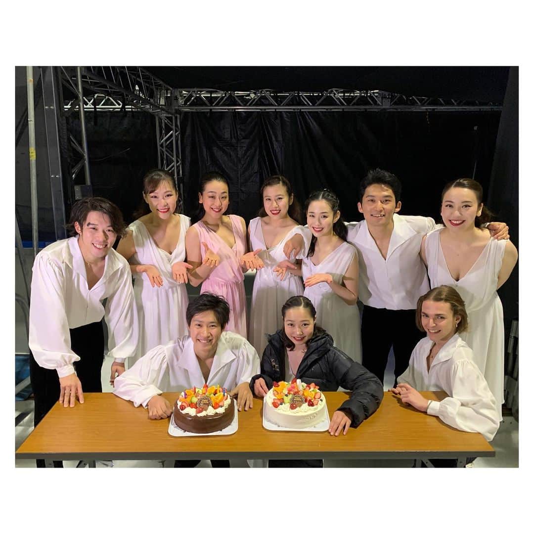 今井遥のインスタグラム：「今回のサンクスツアー愛知公演で、今年の全ての公演が無事終わりました💐﻿ 2019年会場にお越しくださいました皆さま、本当にありがとうございました！！﻿ ﻿ 思えば去年の今頃は、自分がまたアイスショーに出て、このような一年間になるとは全く想像しておりませんでした。﻿ ﻿ 大変だった事もありましたが、その何倍も、何十倍も幸せな一年間でした☺️﻿ ﻿ 真央ちゃん、メンバーのみんな、スタッフさん、皆さま本当にありがとうございました💕﻿ ﻿ 2020年もよろしくお願い致します✨﻿ ﻿ ﻿ #浅田真央サンクスツアー ﻿ #maotour #愛知」