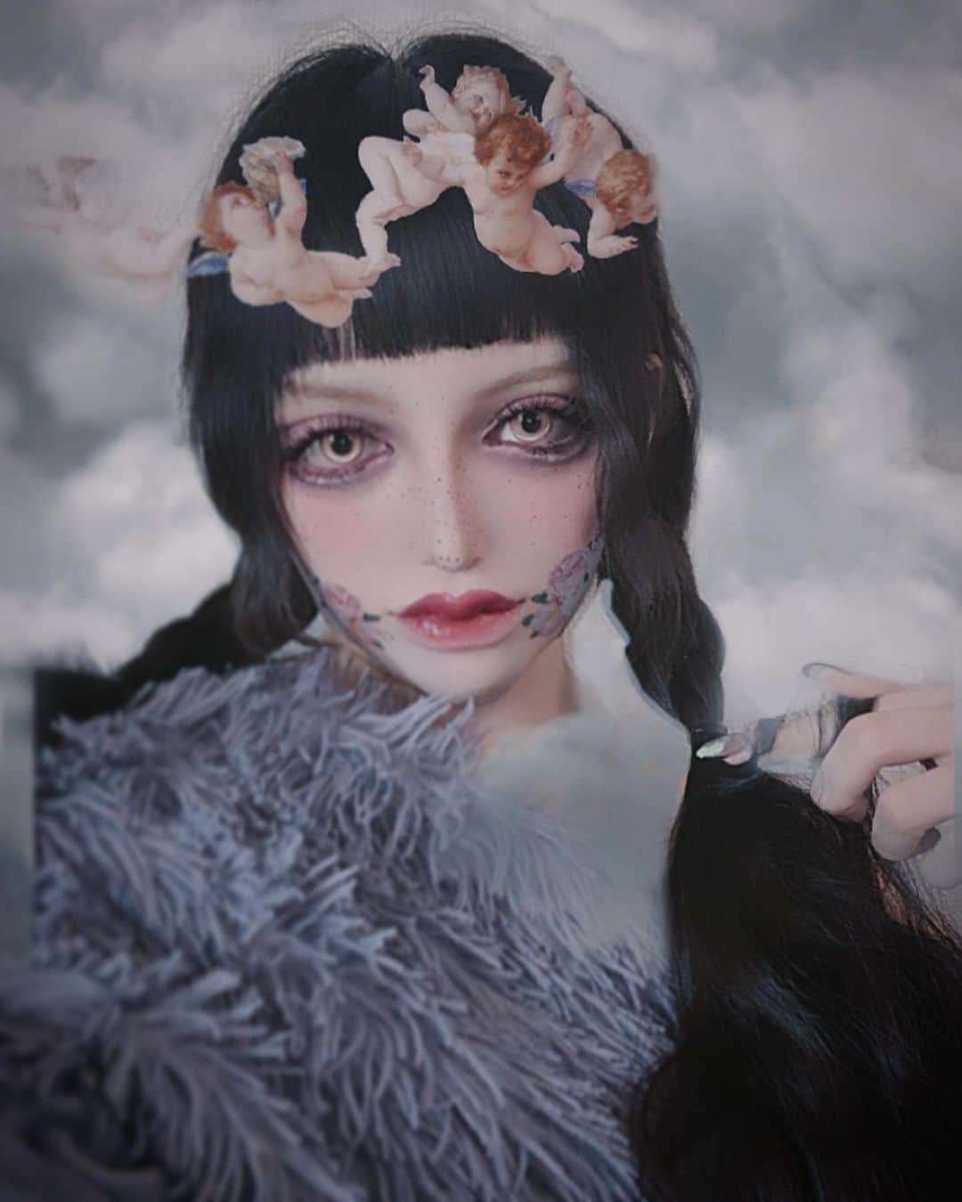 chiiiiiのインスタグラム：「X👼🏻😈¿?」