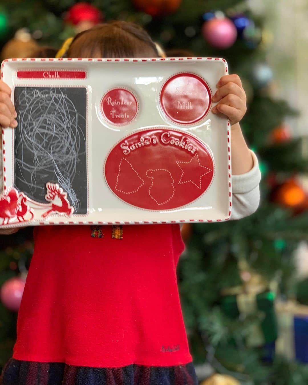 こままりえさんのインスタグラム写真 - (こままりえInstagram)「✴︎ Preparing for Christmas🎄 . クリスマスに向けて🎄 きのう我が家では私と子供たちで サンタさんを迎える準備をしました🎅 . サンタさんにメッセージを書ける #サンタメッセージプレートセット ってものを @cherrybell_house で見つけました❤️ こんなオシャレなアイテムがあるとは🤭❤️ . 世界中を飛び回るサンタさんへ、 クッキーとミルクと暖かなメッセージで 一息ついてもらうセット🎅 トナカイさんには人参を用意🦌🥕 . トナカイへの配慮もきちんとしているところが 私のツボだったりします🤣🤣 . 3枚目の娘ちゃんの動画🎥 「サンタさんクッキー食べてください👧🍪」 こんなふうに可愛い姿が見れただけでも ママサンタはもう満足です😭✨✨✨ . クリスマスイブは娘ちゃんと 付属のサンタやツリーの型を使って #クッキー作り をして サンタさんを迎えたいと思っています🍪 . 子供たちにいつまでも夢を持って 毎日を楽しんで欲しいなぁ🎅✨✨ . #サンタメッセージ #クリスマス #クリスマスプレゼント #クリスマス準備 #オーナメント #サンタさんへの手紙 #クリスマス雑貨 #チェリーベル #スマートトレーディング #サンタクロース #クリスマス飾り #クリスマスオーナメント #クリスマスグッズ #クリスマスインテリア #おうちクリスマス #季節を楽しむ #冬インテリア #暮らしを楽しむ #サンタさん #ママサンタ #姉弟 #娘ちゃんの成長記録 #2歳7ヶ月 #弟くんの成長記録 #生後7ヶ月 #楽天 #楽天ROOM #楽天roomに載せてます」12月16日 11時59分 - komamarie