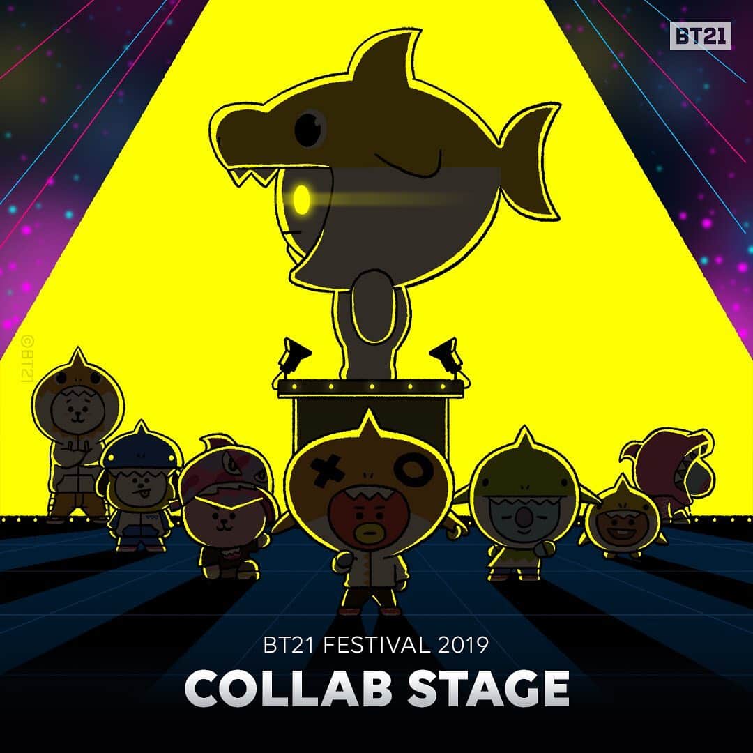 BT21 Stars of tomorrow, UNIVERSTAR!さんのインスタグラム写真 - (BT21 Stars of tomorrow, UNIVERSTAR!Instagram)「YES. You heard us right. 😉  BT21 X BABY SHARK COLLAB STAGE  Only at BT21 FESTIVAL 2019✨  #COMINGSOON #DEC17th #BT21_FESTIVAL #COLLABSTAGE #BT21 #BABYSHARK」12月16日 12時00分 - bt21_official