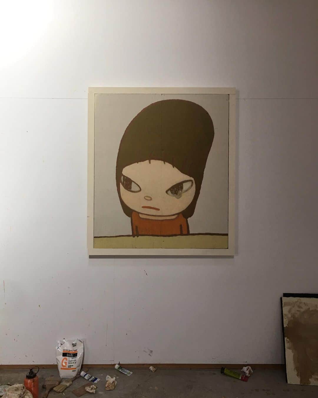 奈良美智のインスタグラム：「new one and mountain sisters from last summer and really old one (1989).」