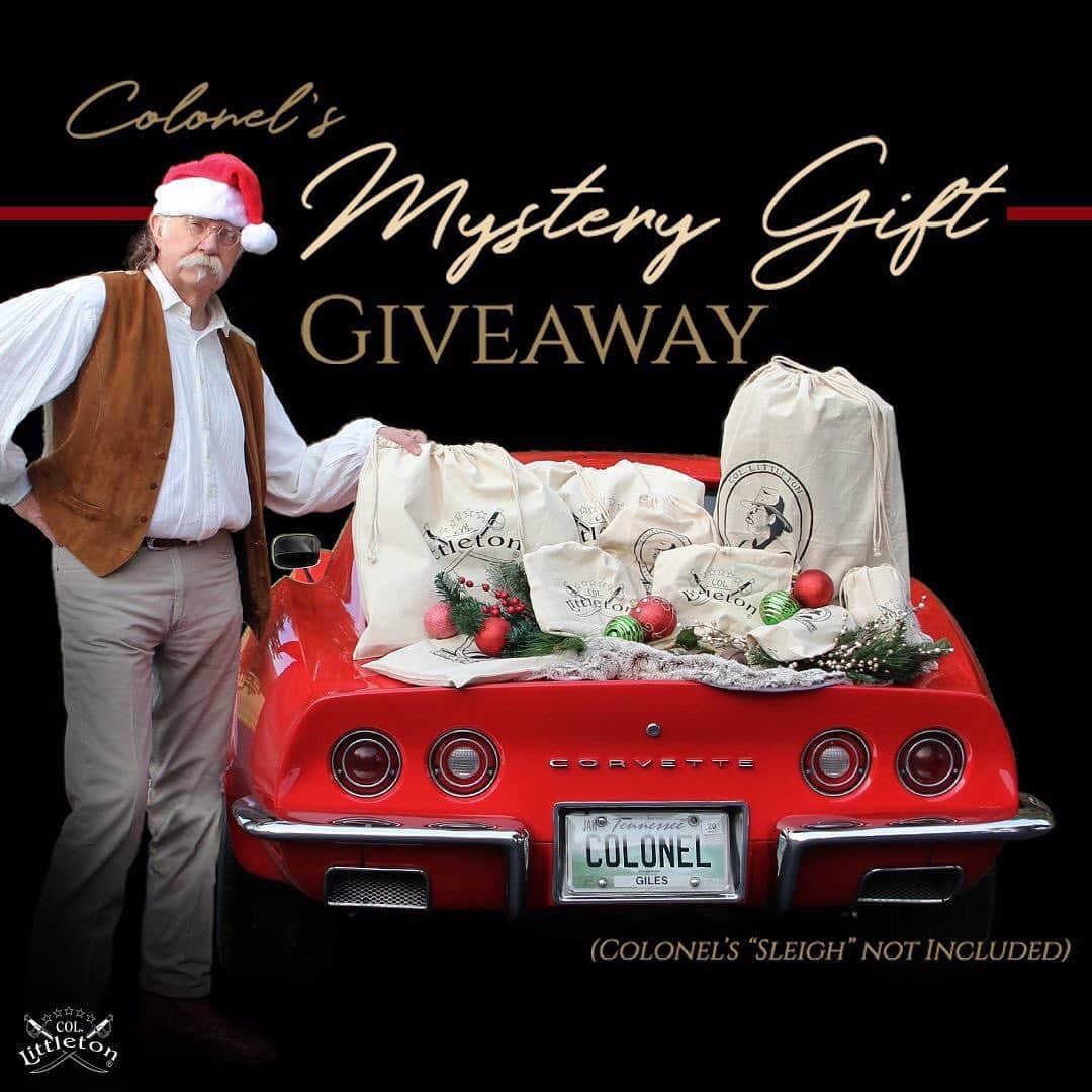カーネルリトルトンさんのインスタグラム写真 - (カーネルリトルトンInstagram)「THIS IS IT…. your chance to WIN the ULTIMATE After-Christmas Gift for Yourself (worth $3,000+) in Colonel’s Mystery Gift GIVEAWAY! Shop Now link in bio. . . *All Orders placed from 12:00am CST on 12/16/19 thru 11:59pm CST on 12/23/19 will be entered in a random drawing for a Gift Package of special items, pulled straight from Colonel’s Private Stash…worth over $3,000! . . *No purchase necessary. One may also enter by contacting Col. Littleton Customer Service by phone or email and submitting the following: first/last name and email address. This method of submission will be counted as (1) entry. 1-800-842-4075 or customerservice@colonellittleton.com  #LastMinuteShopper #LastMinuteShopping #DontMissOut #ThisIsBIG #MerryChristmas #HolidayShopping #Christmas #ChristmasGift #Leather #Leathergoods #Handmade #Handcrafted #MyColStyle #ColLittleton #ColonelLittleton #Tennessee #MadeInUSA」12月17日 1時33分 - colonellittleton