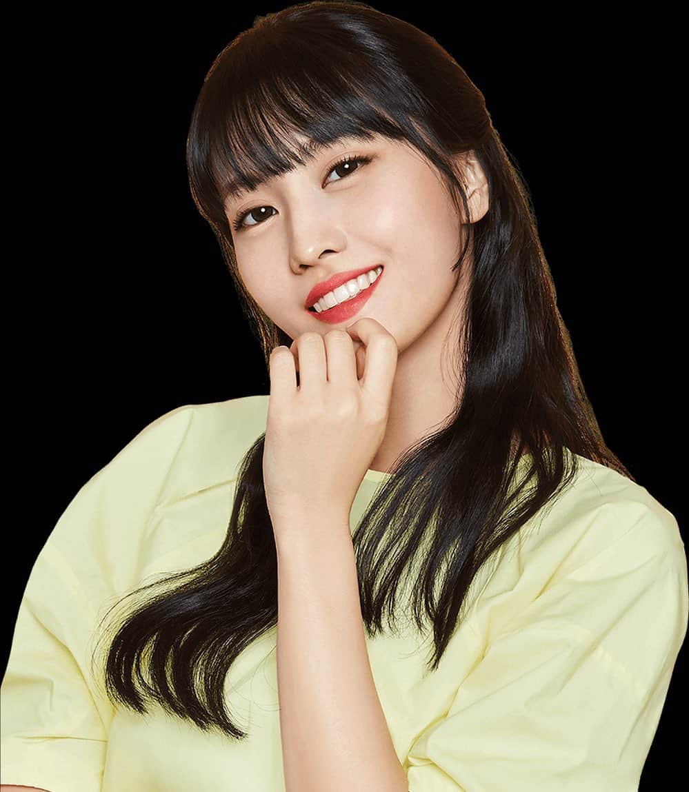 のインスタグラム：「♡ [Update] 191215 - TWICE x ACUVUE idefineme Quiz -  #MOMO #트와이스 #모모 #平井もも #もも #TWICE ©️ twice global」