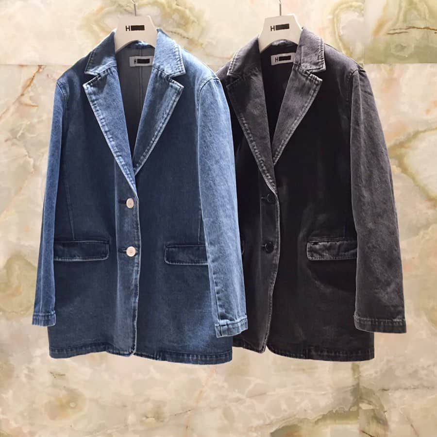 のインスタグラム：「＜H BEAUTY&YOUTH＞  denim 2B jacket ¥30,000-(+tax) denim tuck trousers ¥20,000-(+tax)  #H_beautyandyouth @h_beautyandyouth  #BEAUTYANDYOUTH #Unitedarrows」
