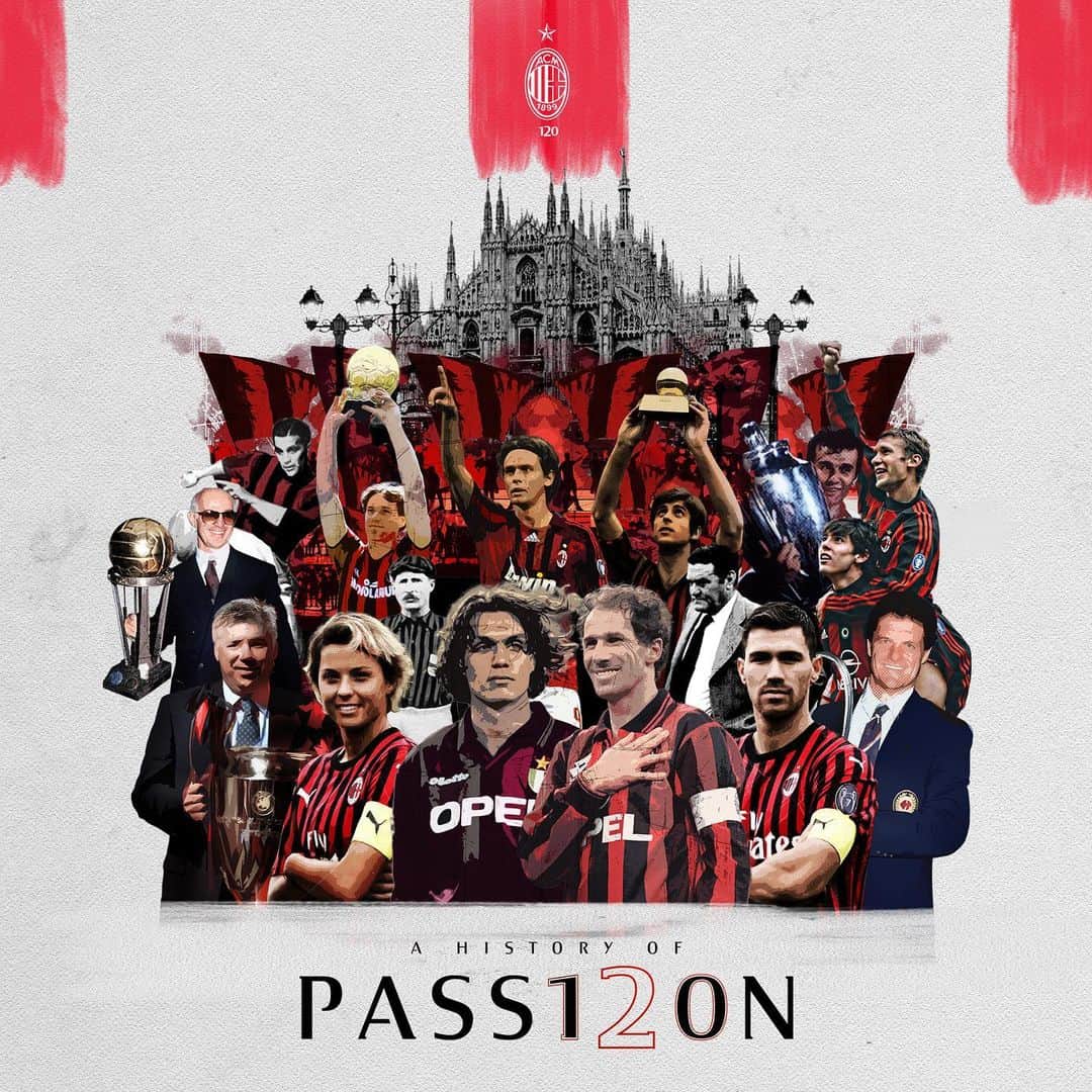 ACミランさんのインスタグラム写真 - (ACミランInstagram)「A history of #Passion120 that unites us under the same colours 🔴⚫ Happy 120th Anniversary, Rossoneri 🎂 #SempreMilan」12月16日 18時31分 - acmilan