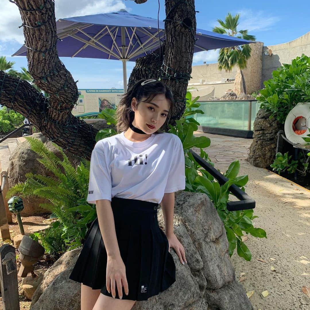 浪花ほのかのインスタグラム：「、 、 、  Hiティーシャツ」