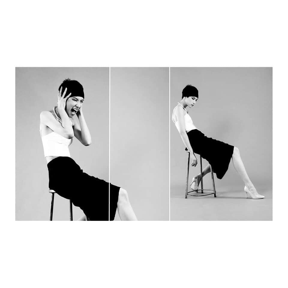 ユイ（YUI）のインスタグラム：「🗣💥💥💥 #blackandwhite#blackandwhitephotography#editorial#photography#japanesemodel#scream#screaming_shots#camera#studioshoot#modeling#shooting#fun」