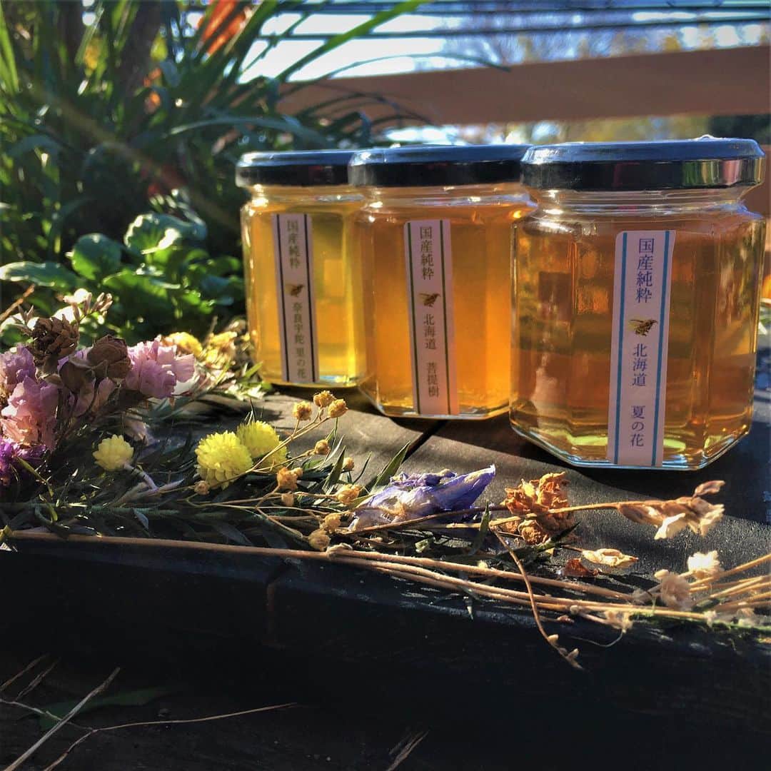 イラストレーター山崎牧子さんのインスタグラム写真 - (イラストレーター山崎牧子Instagram)「伊藤ゆう養蜂園　さんの 　幸せの蜂蜜 ラベルのイラストを描かせて いただきました。 自然豊かな里山、宇陀で作られた 里の花 北海道の大自然が目に浮かぶ 夏の花 菩提樹 それぞれ少しずつ蜜の色、味の深みが異なる国産純粋の蜂蜜🍯 ぜひお試しください。  伊藤ゆう養蜂園 http://Itoyu.jimdofree.com  mimosa-cafe さん @cafemimosagarden  cafe hygge さん @cafe_hygge  でも販売されています🍯  @n_harmony1128 さん 伊藤ゆう養蜂園　さんより 写真をご提供いただきました。 #ハチミツ#蜂蜜#国産蜂蜜#宇陀#北海道#イラストレーター#花#水彩画#ラベル#design#honeybee#flower#illustration#artwork#watercolor」12月17日 9時41分 - makiko.inatome