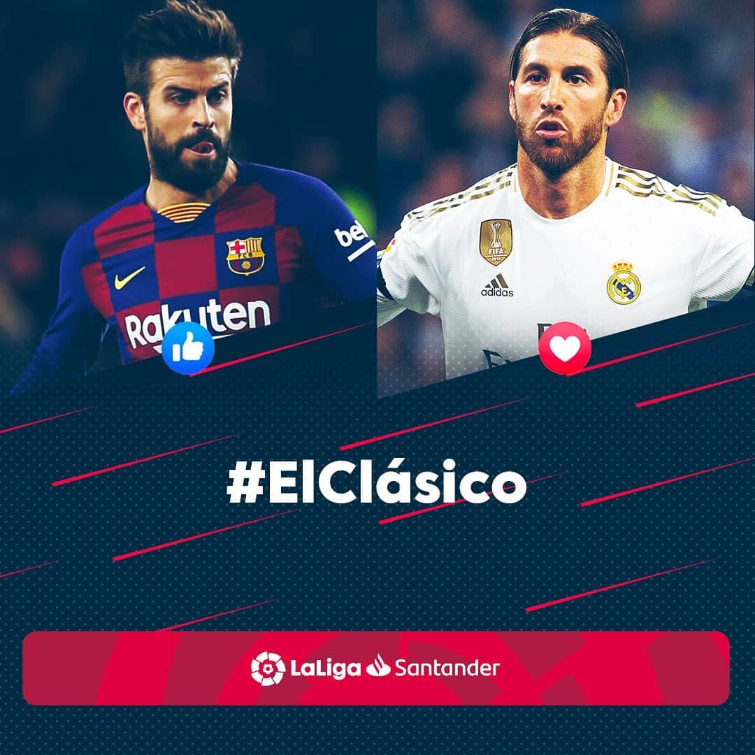 LFPさんのインスタグラム写真 - (LFPInstagram)「Who’d you choose? 🤨 • ¿Con quién te quedarías? 🤨 • #ElClasico #Pique #Ramos #Barça #RealMadrid #LaLiga #LaLigaSantander」12月17日 2時54分 - laliga