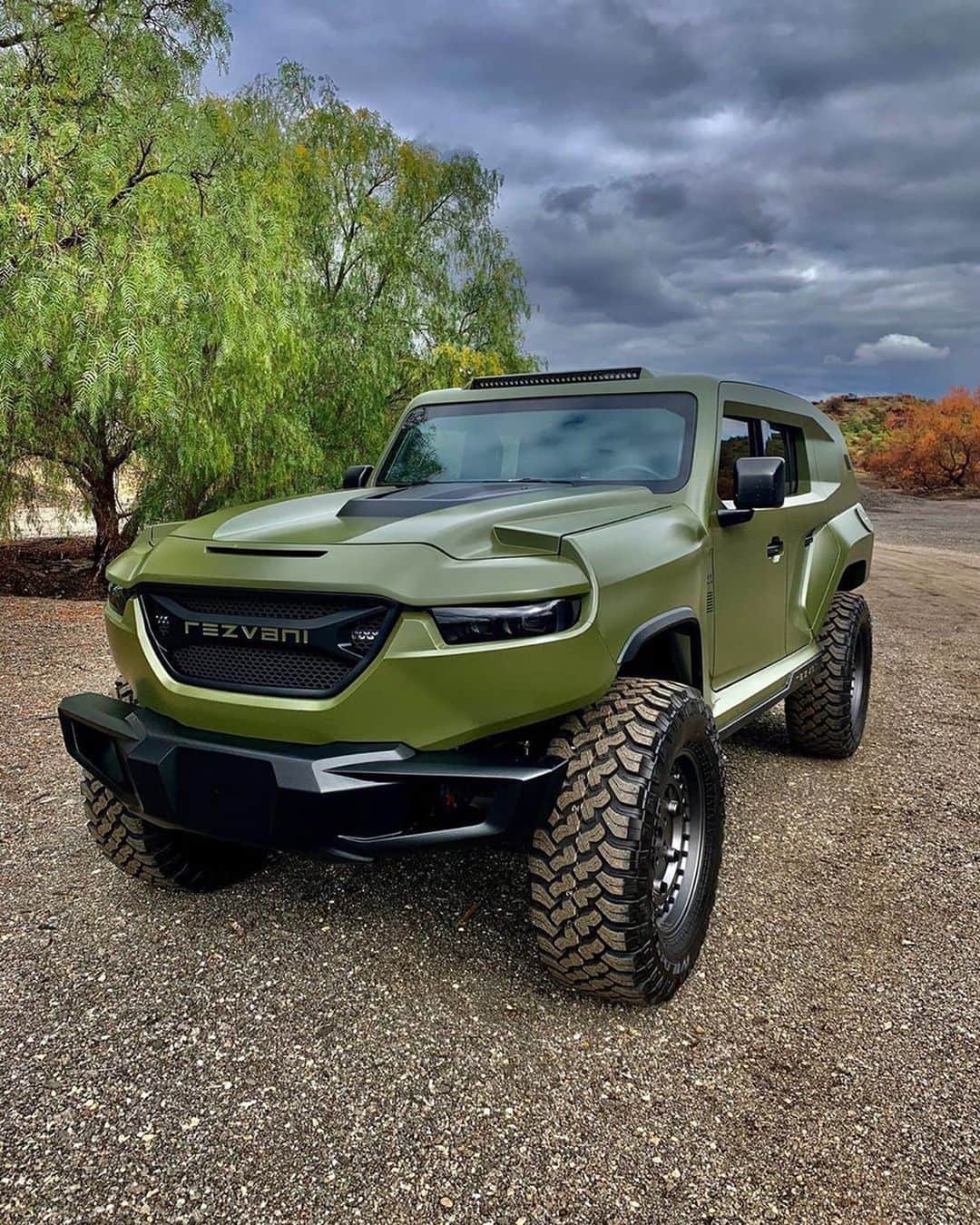 CARLiFESTYLEさんのインスタグラム写真 - (CARLiFESTYLEInstagram)「@wiresonly The Rezvani TANK X Military Edition in Army Green Loaded with an over 1,000 horsepower 6.2L Demon V8, Bulletproof Kevlar Ballistic Armor, Night Vision & Military-Grade Run Flat Tires. #carlifestyle」12月17日 7時01分 - carlifestyle