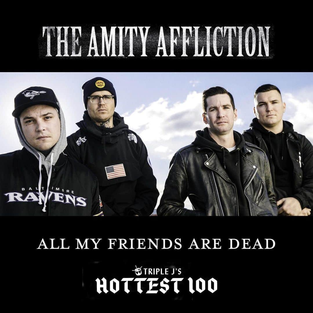 The Amity Afflictionさんのインスタグラム写真 - (The Amity AfflictionInstagram)「Australia, if you have a second to throw us a vote in this year‘s #hottest100 we’d appreciate it. @triple_j #allmyfriendsaredead」12月17日 9時02分 - theamityaffliction