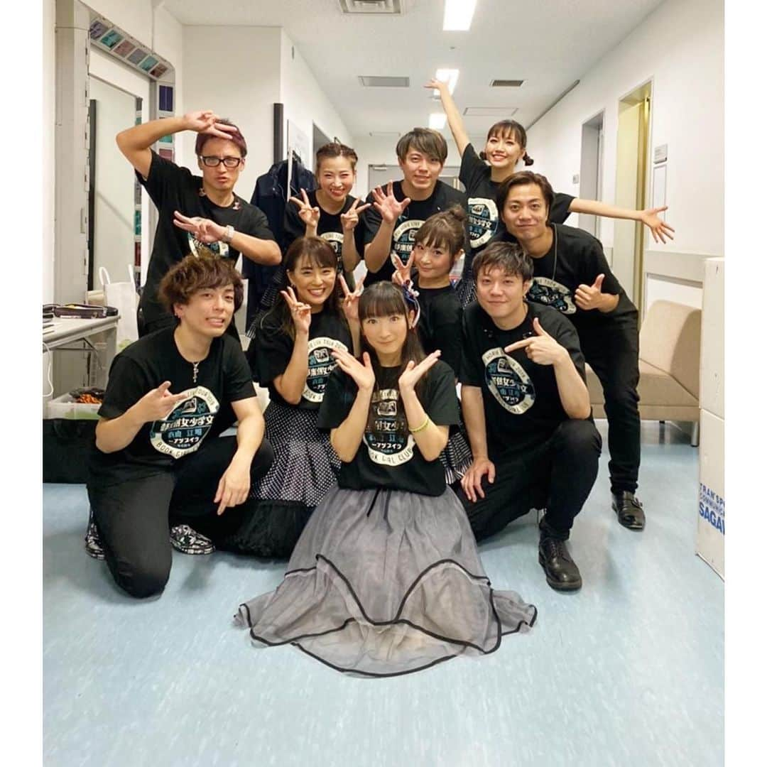 堀江由衣さんのインスタグラム写真 - (堀江由衣Instagram)「. 堀江由衣 ライブツアー2019 文学少女倶楽部の、大宮公演が無事終了いたしました♪٩(ˊᗜˋ*)و  劇団ほりえのみなさま、素晴らしい劇団ぷりを見せていただだきありがとうございました♪  写真は文学少女帯のみなさまと、踊っ娘倶楽部のみなさまと♪  愛知と大阪のみなさまもよろしくお願いします♪引き続き頑張ります♪」12月17日 12時12分 - yuihorie_official