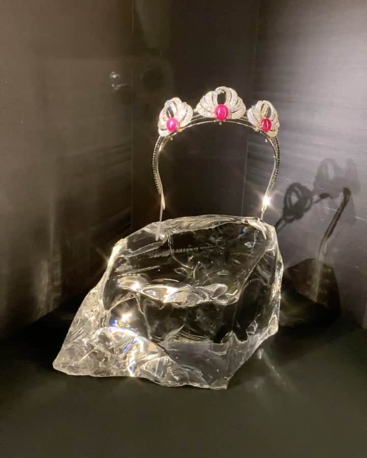 大石絵理のインスタグラム：「先日、カルティエの展覧会へ💎💎 美しいジュエリー達や、カルティエの歴史が展示されていて、終始うっとりでした🥺💕 素敵なジュエリーが似合う女性になりたい🥰 @darenogare.akemi とふたりで待ち受けにしました😂 がなかなかパンチが強いみたいでとても突っ込まれます😂😂」