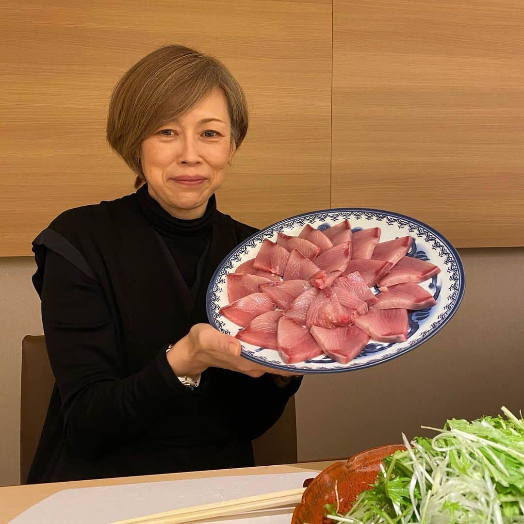 中田久美のインスタグラム：「お久しブリ😊 .... #ブリ #🐟」