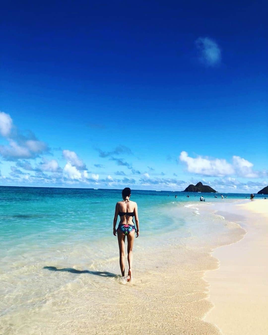 植草沙織のインスタグラム：「🏝✨✨ . . . #hawaii #kailua #lanikai #lanikaibeach #beach #swimmer #vacation #trip #amazingplace #love #sea  #天国の海 #ラニカイ #ラニカイビーチ」