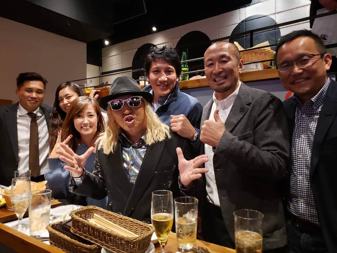 のインスタグラム：「ラグビーW杯 2019！！CANTERBURY THANKS PARTY！！今年の母国開催をスーパーサポートで盛り上げてくれた森本社会率いるカンタベリー！！そしてラグビー愛に溢れる面々！！まさに ONE TEAMなひとときでした！！ #RWC2019 #rugbyworldcup #canterbury #ONETEAM #森本邦夫 #DJKOO」