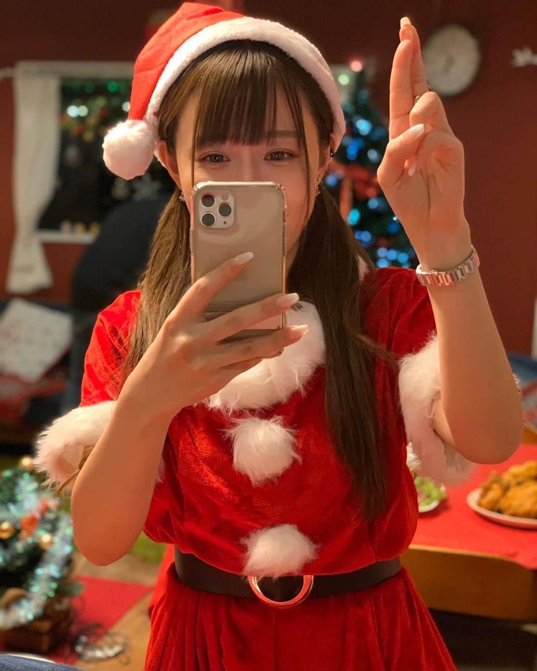 歩乃華（ほのらん）のインスタグラム：「まあたそが撮ってくれた🎅」