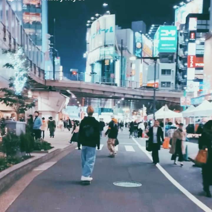 浅井小次郎のインスタグラム：「新宿→渋谷」