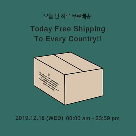 3CE Official Instagramさんのインスタグラム写真 - (3CE Official InstagramInstagram)「#무료배송이벤트 오늘(12/18) 단 하루! 3CE 단 하나만 사도 무료배송🚛 - TODAY FREE SHIPPING TO EVERY COUNTRY  2019.12.18(WED) (*Korea Standard Time) ※ Any possible customs duties are up to customers.  www.stylenanda.com en.stylenanda.com jp.stylenanda.com cn.stylenanda.com tw.stylenanda.com  #stylenanda #3ce #worldwidefreeshipping」12月18日 0時07分 - 3ce_official