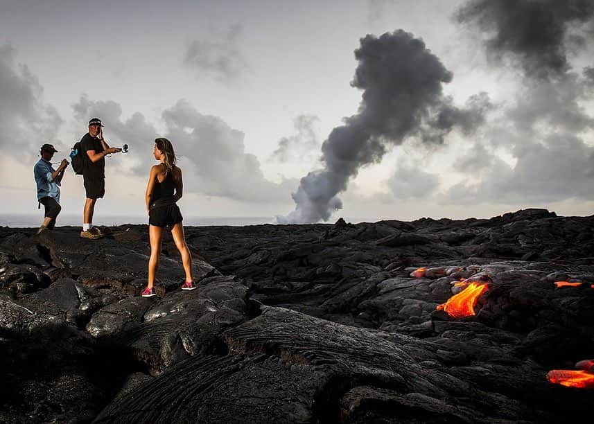 ナショナルジオグラフィックさんのインスタグラム写真 - (ナショナルジオグラフィックInstagram)「Photos by @dina_litovsky | At Hawaii Volcanoes National Park, visitors are surrounded by the glowing lava of Kilauea, the youngest and most active volcano on the Big Island. The lava has been almost continuously flowing since 1983, attracting volcanophiles, adrenaline-loving tourists who get close enough to the lava to poke it with a stick. These images were taken in 2017. In May 2018, Kilauea erupted, destroying over 700 homes and devastating the surrounding areas. Geologists have long warned about the perils of such tourism, since eruptions can happen without warning. The tragic events of last week are a stark reminder that the danger is real. While visiting an active crater on the White Island, New Zealand, the volcano suddenly erupted, leaving eight people dead and more than 30 injured.」12月18日 0時52分 - natgeo