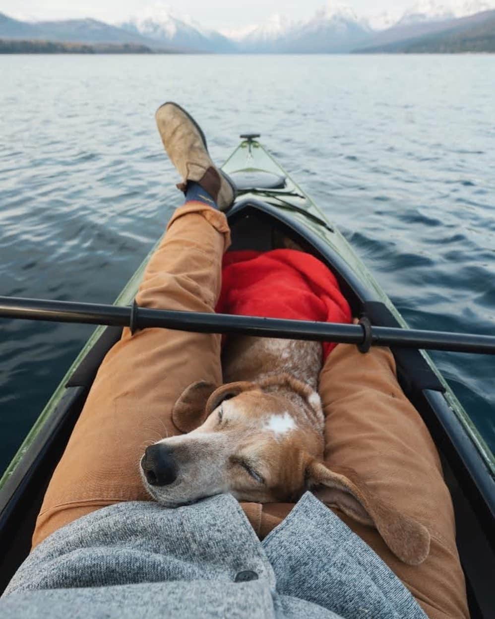 マディさんのインスタグラム写真 - (マディInstagram)「Never would of figured I’d love kayaking in the cold so much, lovely and quiet ⛄️」12月18日 1時24分 - thiswildidea