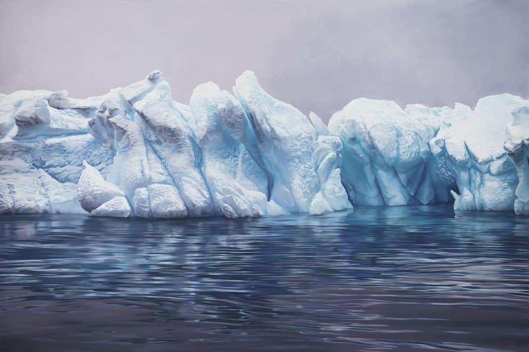 TED Talksのインスタグラム：「This isn’t a photograph; it’s a drawing. And while beautiful, it represents a scary reality facing the planet: Melting glaciers are causing sea levels to rise, threatening to drown the world’s coasts and islands. That’s why artist Zaria Forman creates these stunning, large-scale pieces — to raise awareness about climate change and the fragility of Earth. “My drawings celebrate the beauty of what we all stand to lose,” she says. Hear more about her mission to document these disappearing natural wonders at the link in our bio.  Image courtesy of @zarialynn」
